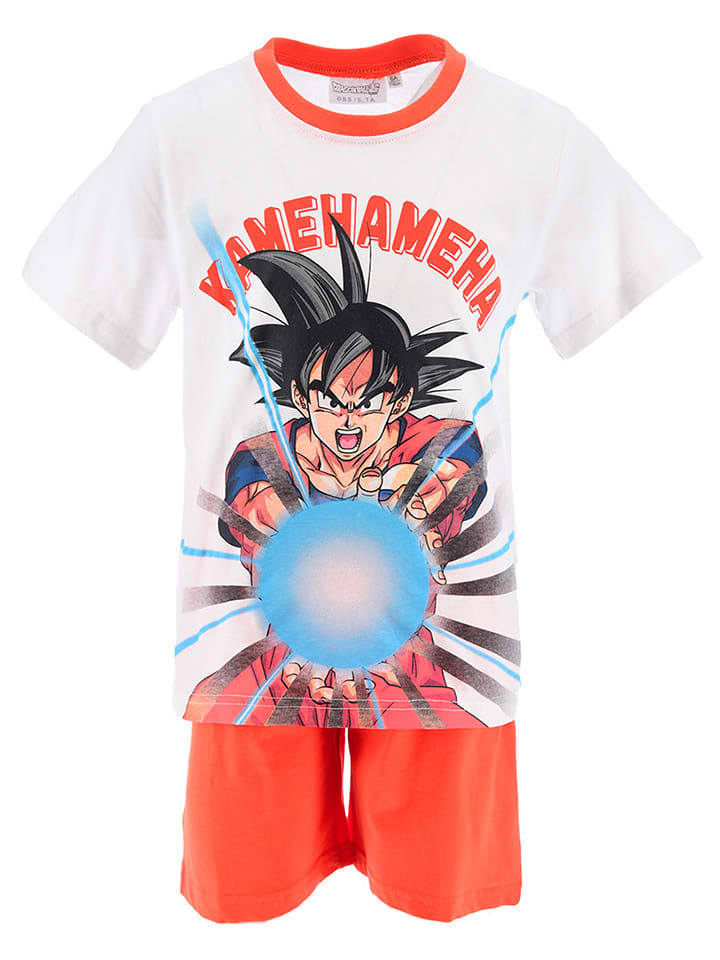 Dragon Ball Z Piżama "Dragon Ball Super" w kolorze biało-pomarańczowym rozmiar: 104