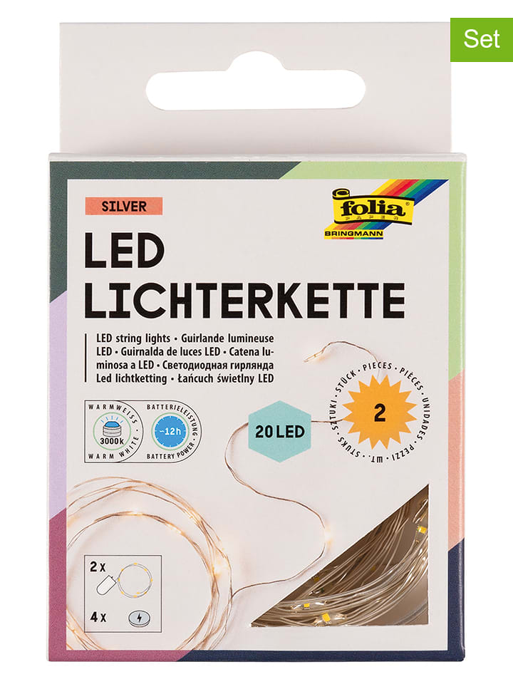 folia PAPER Łańcuchy świetlne LED (2 szt.) w kolorze białym rozmiar: onesize