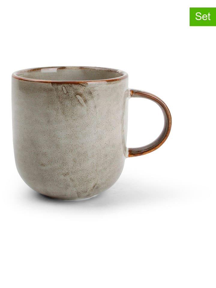 Salt and Pepper Kubki (4 szt.) "Studio Urban" w kolorze szarym - 330 ml rozmiar: onesize