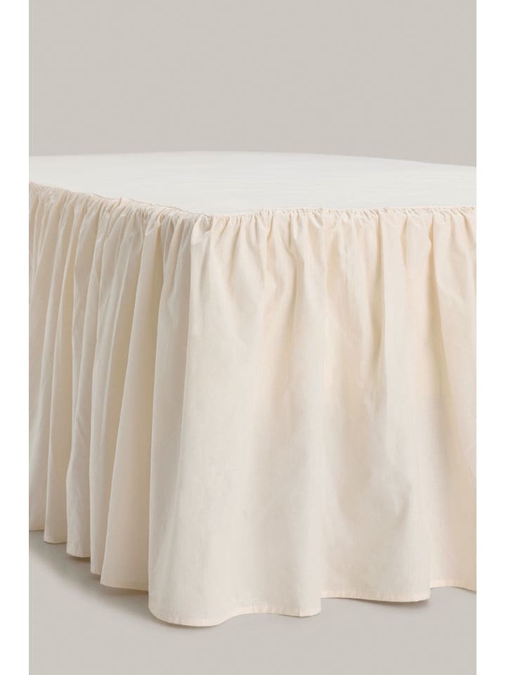 Ellos Home Falbana "Loosed" w kolorze kremowym na łóżko rozmiar: 90x200 cm