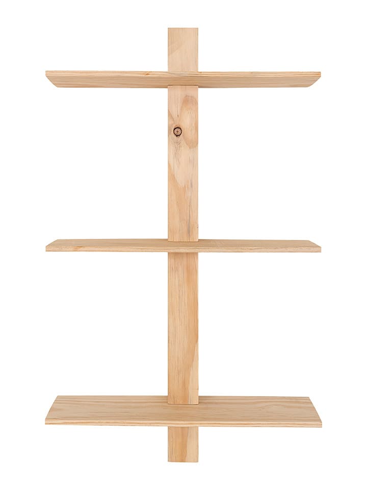 House Nordic Regał ścienny w kolorze jasnobrązowym - 50 x 83 x 15 cm rozmiar: onesize