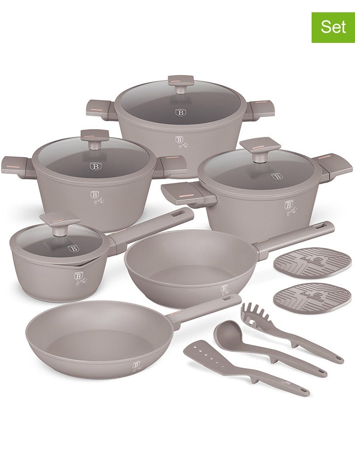 Berlinger Haus 15-częściowy zestaw "Taupe Collection" w kolorze jasnobrązowym rozmiar: onesize