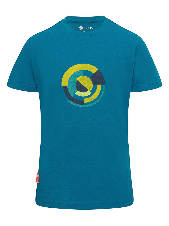 Trollkids Koszulka funkcyjna "Sandefjord T XT" w kolorze niebieskim rozmiar: 104