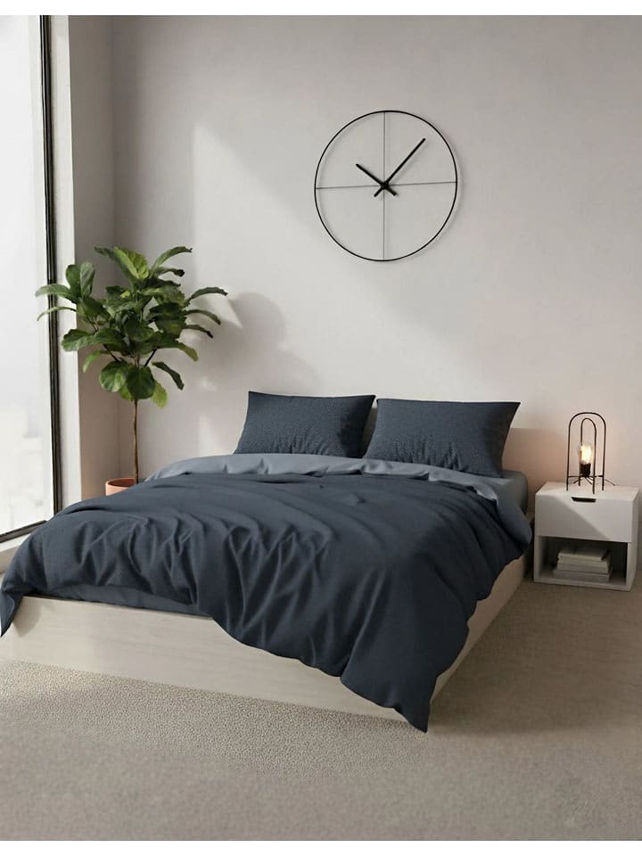 Mijolnir Komplet pościeli renforcé w kolorze granatowym rozmiar: 260x220 cm