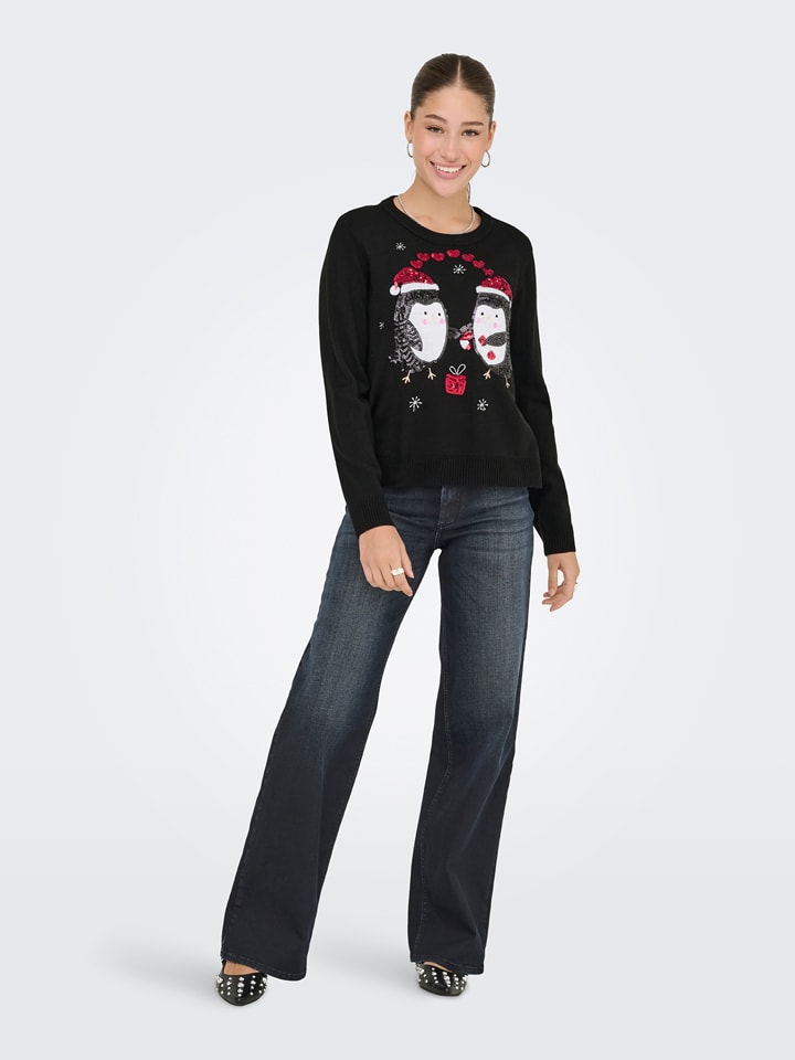 ONLY Sweter w kolorze czarnym rozmiar: S