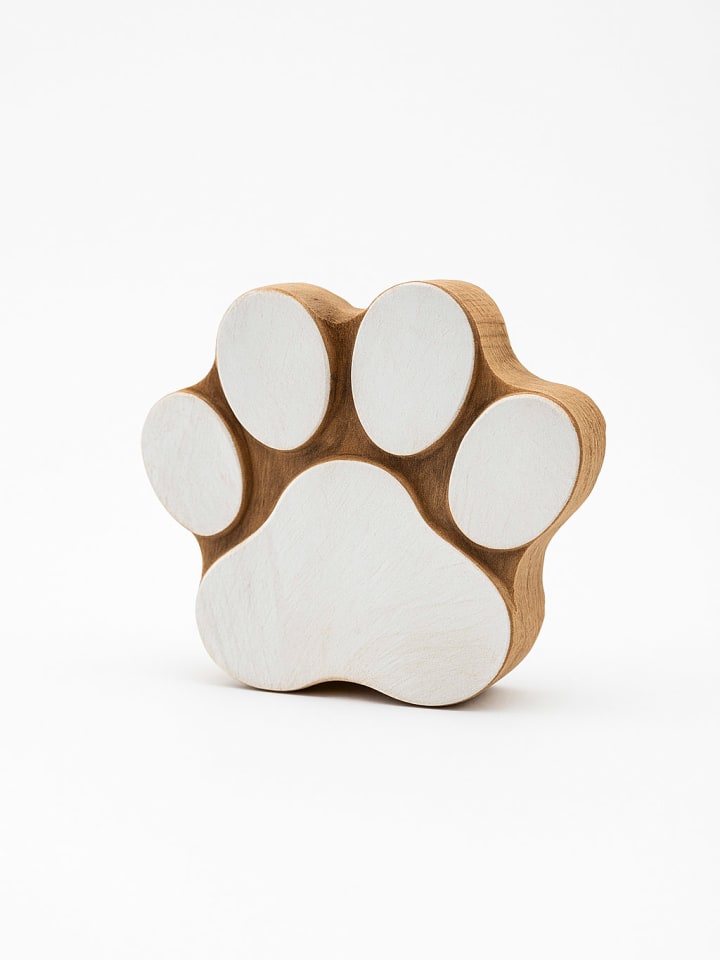 Samimi Stempel "Paw" w kolorze jasnobrązowo-białym - 7 x 8 cm rozmiar: onesize