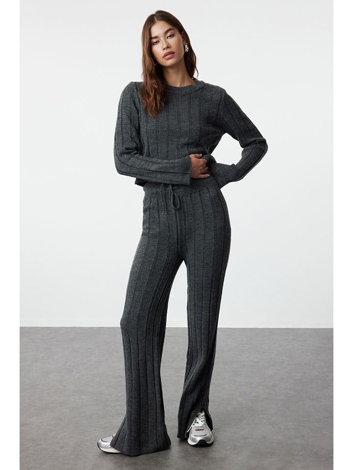 trendyol 2-częściowy zestaw w kolorze antracytowym rozmiar: S