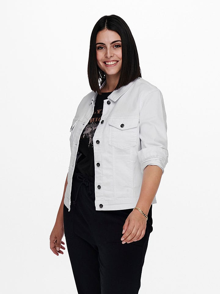 ONLY Carmakoma Kurtka przejściowa w kolorze białym rozmiar: 46