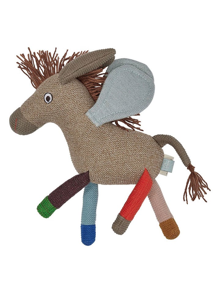 OYOY mini Maskotka "Donkey" w kolorze brązowym - 0+ rozmiar: onesize