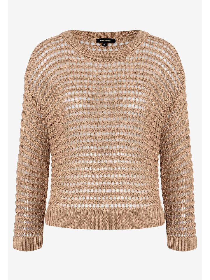 More & More Sweter w kolorze karmelowym rozmiar: 42