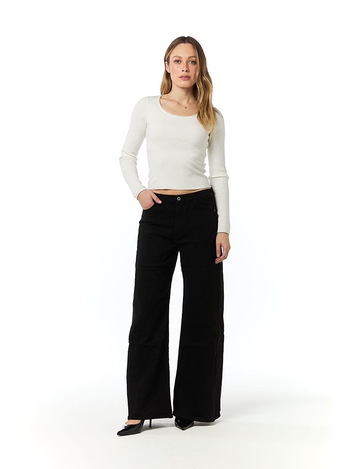 Tamba Dżinsy - Flared fit - w kolorze czarnym rozmiar: 40