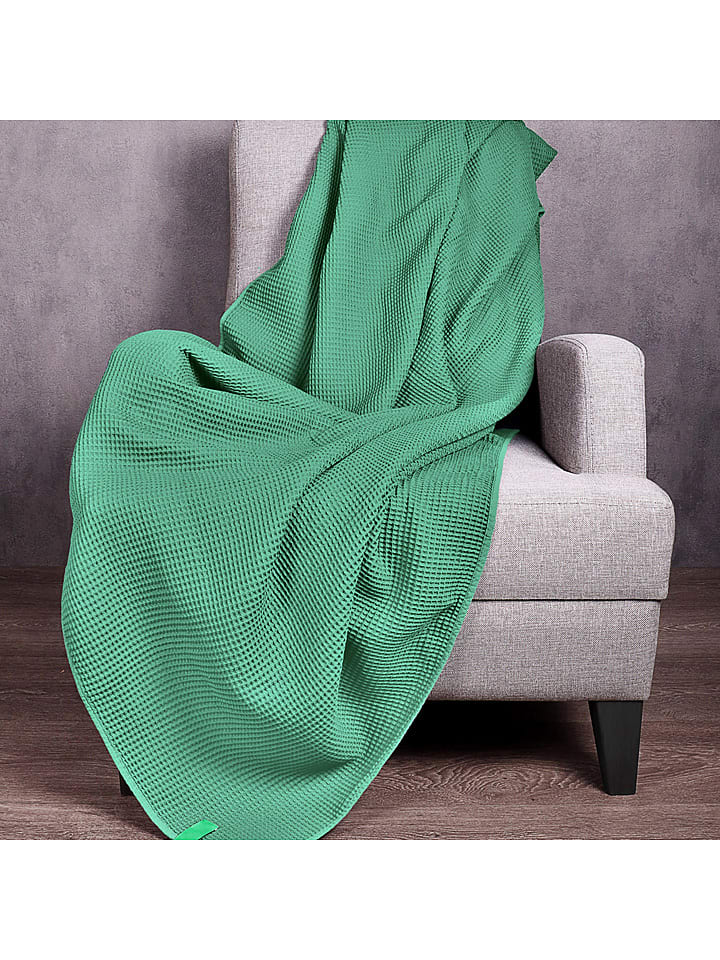 Benetton Pled w kolorze zielonym rozmiar: 140x190 cm
