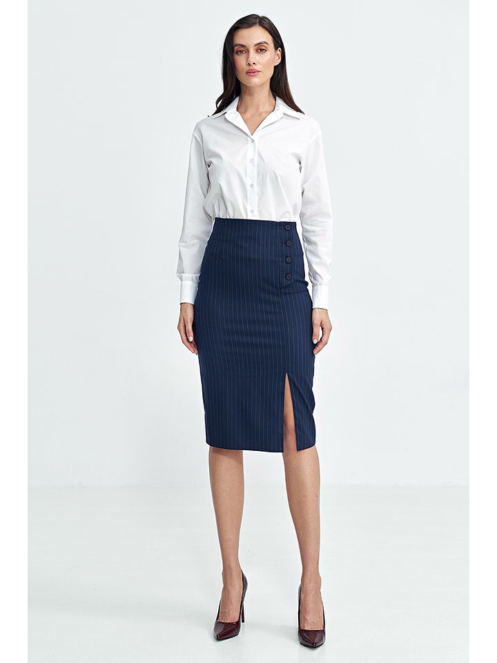 Nife Spódnica w kolorze granatowym rozmiar: 42