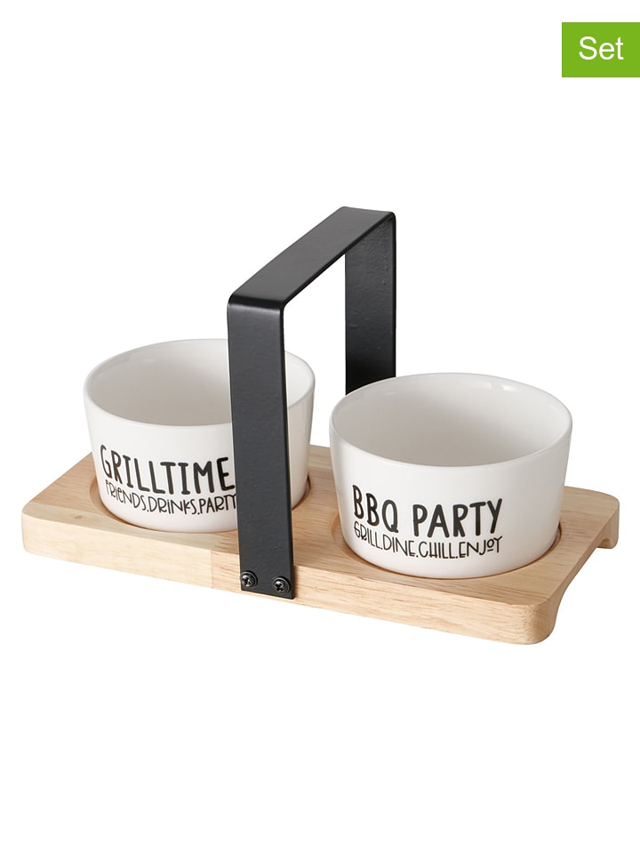 Boltze 3-częściowy zestaw "Grillhouse" w kolorze białym rozmiar: onesize