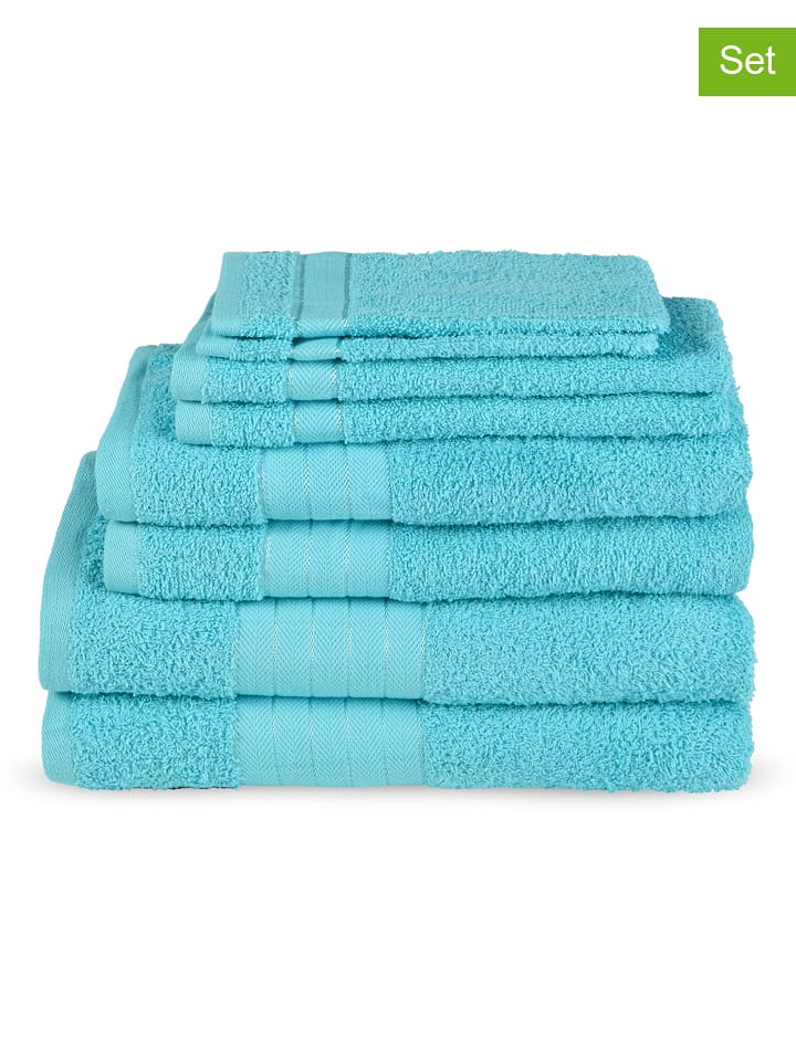 Good Morning 8-częściowy zestaw w kolorze turkusowym rozmiar: 16x22 cm