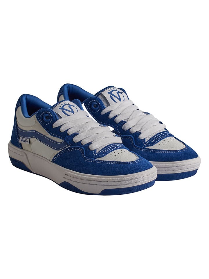 Vans Skórzane sneakersy "Rowan 2" w kolorze granatowo-białym rozmiar: 41