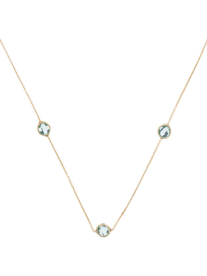 OR ÉCLAT Złoty naszyjnik z elementami ozdobnymi - dł. 42 cm rozmiar: onesize