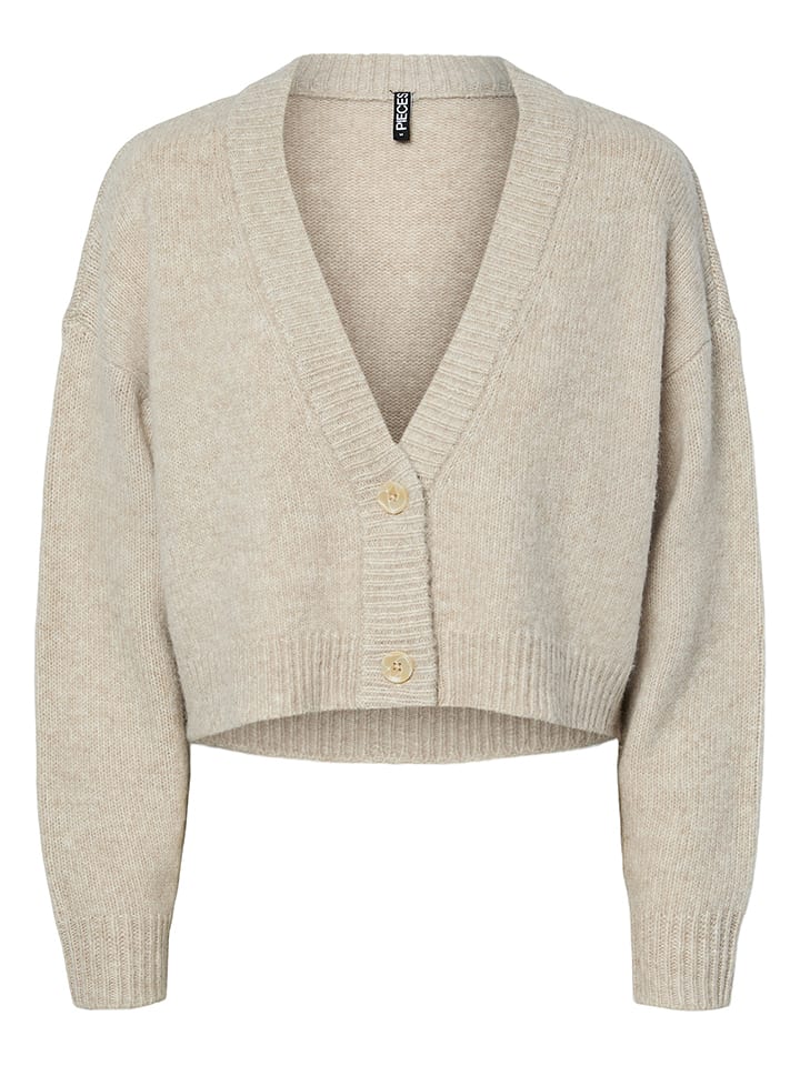 Pieces Kardigan w kolorze beżowym rozmiar: XS