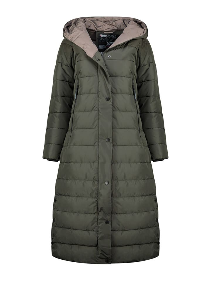 Canadian Peak Płaszcz pikowany "Constanceak" w kolorze khaki rozmiar: XXL