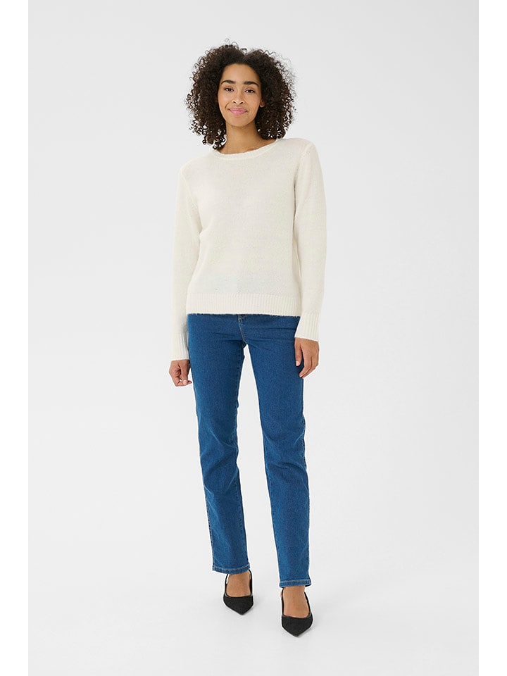 Kaffe Sweter w kolorze kremowym rozmiar: S