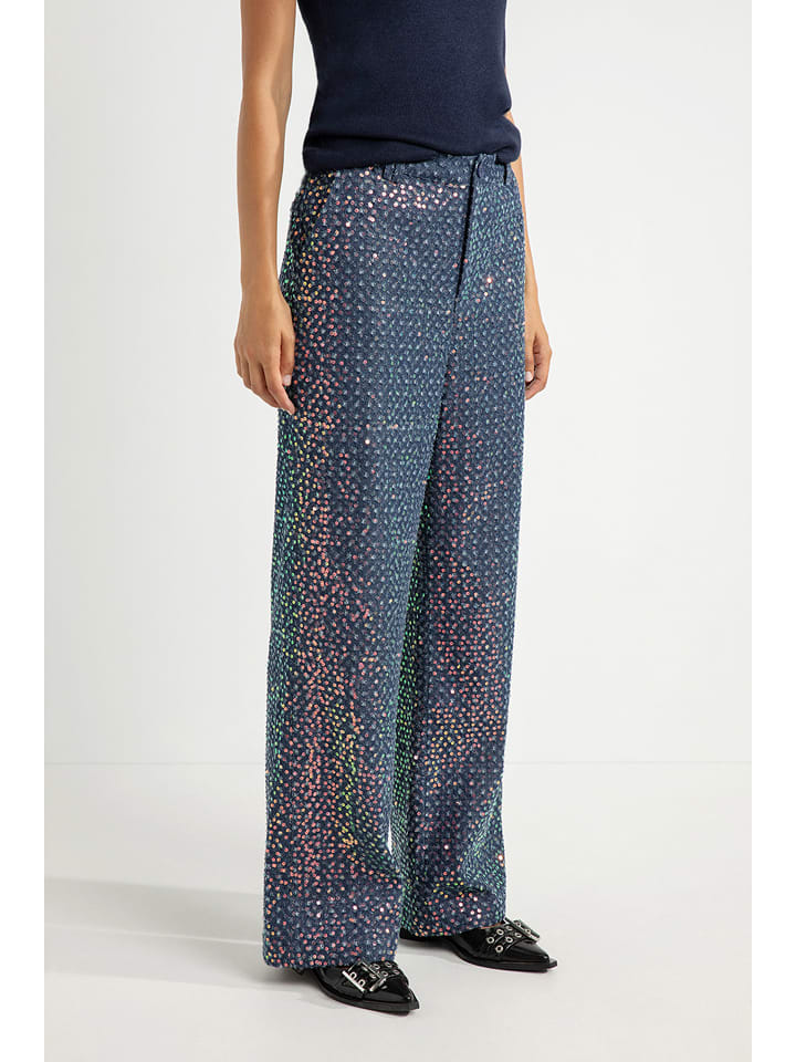 Josephine & Co Dżinsy "Freddy" - Comfort fit - w kolorze granatowym ze wzorem rozmiar: 38