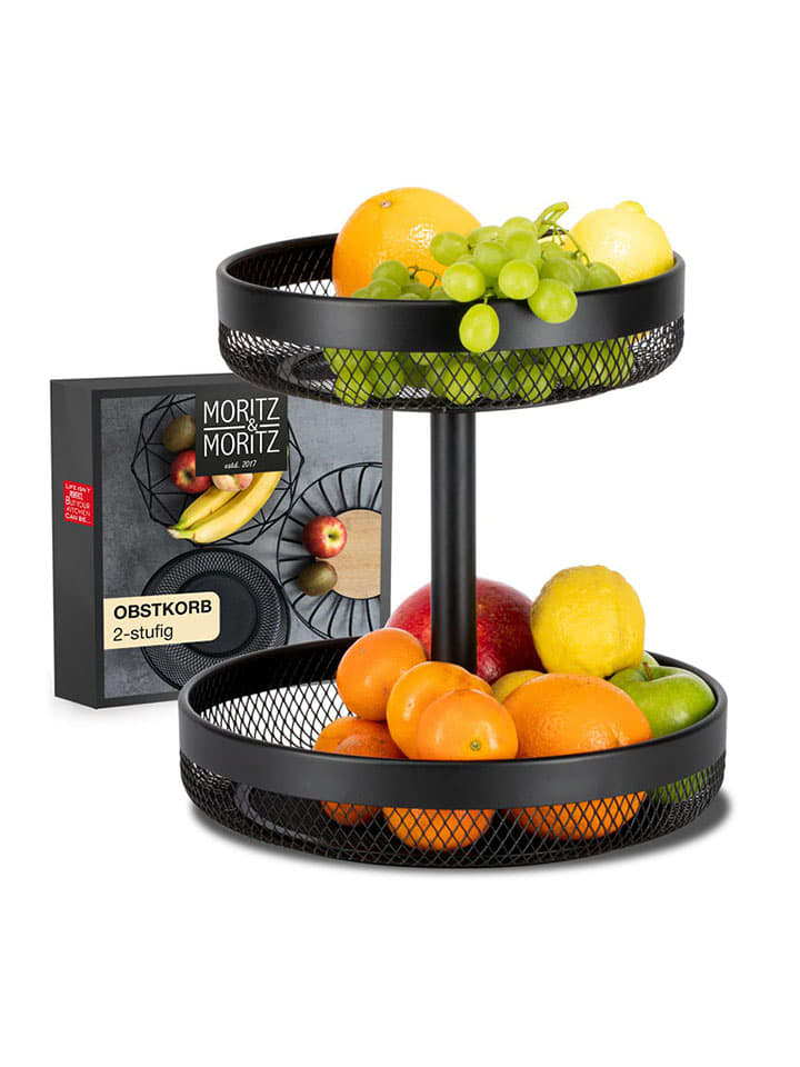 Moritz & Moritz Etażerka w kolorze czarnym - wys. 30 cm rozmiar: onesize