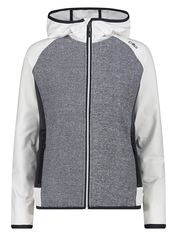 CMP Kurtka hybrydowa w kolorze biało-szarym rozmiar: 40