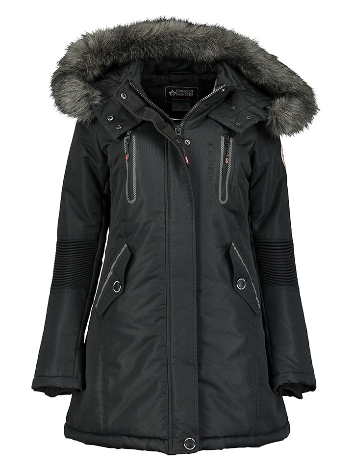 Canadian Peak Parka "Camilly" w kolorze czarnym rozmiar: S