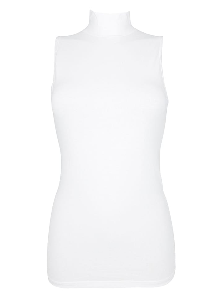 COTONELLA Top w kolorze białym rozmiar: L