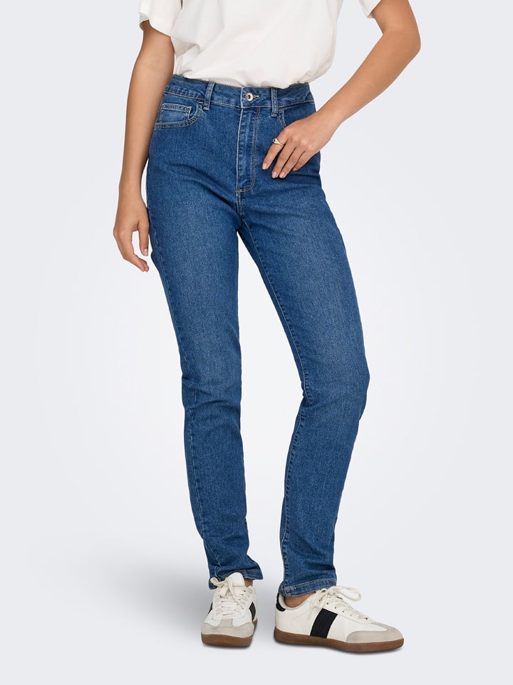 ONLY Carmakoma Dżinsy - Slim fit - w kolorze niebieskim rozmiar: W28/L32