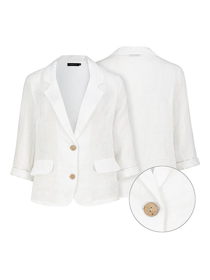 Eight2Nine Blezer w kolorze białym rozmiar: M/L