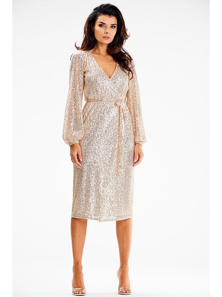 Awama Sukienka w kolorze złotym rozmiar: XL