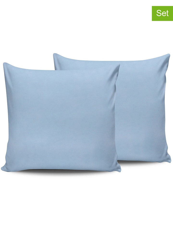 Elizabed Poszewki renforcè (2 szt.) w kolorze błękitnym na poduszkę rozmiar: 50x70 cm