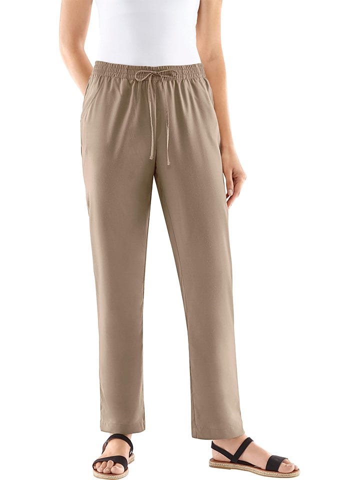 WITT WEIDEN Spodnie w kolorze jasnobrązowym rozmiar: 38