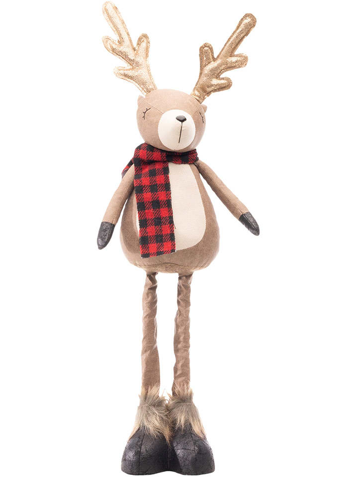 CHAKS Figurka dekoracyjna "Justin" w kolorze jasnobrązowym - 17 x 61 cm rozmiar: onesize