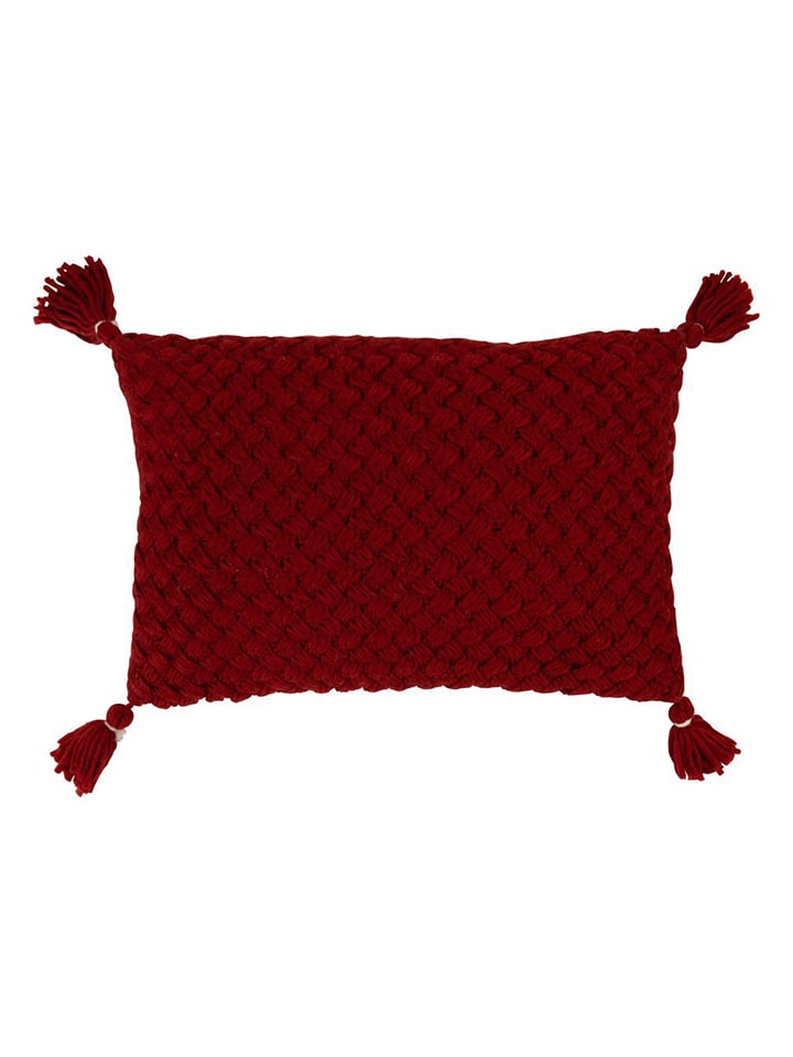 J Line Poduszka w kolorze bordowym - 58 x 39 cm rozmiar: onesize