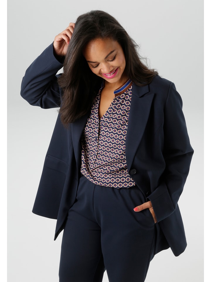 Aniston Blezer w kolorze granatowym rozmiar: 54