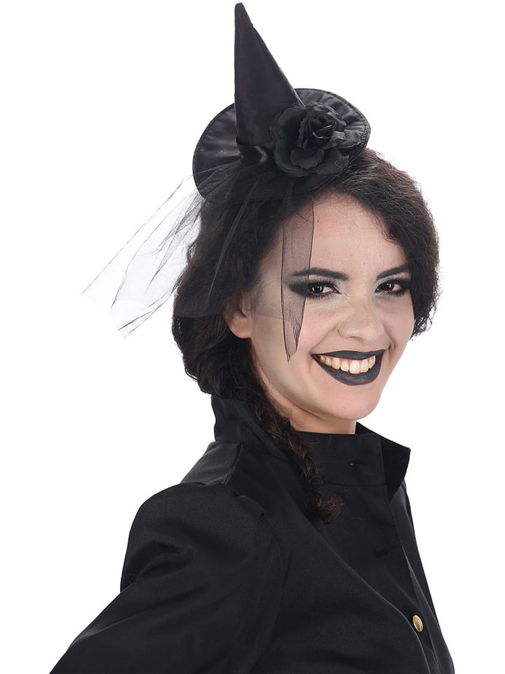 CHAKS Mini kapelusz w kolorze czarnym rozmiar: onesize