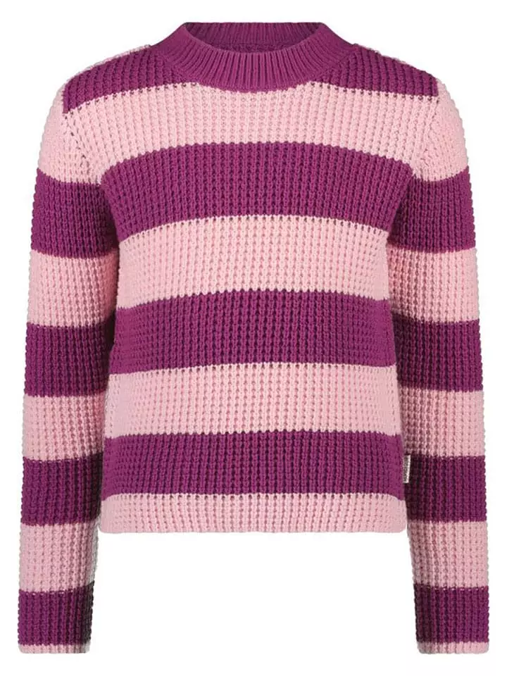 B.Nosy Sweter "Kendall" w kolorze fioletowo-jasnoróżowym rozmiar: 98/104