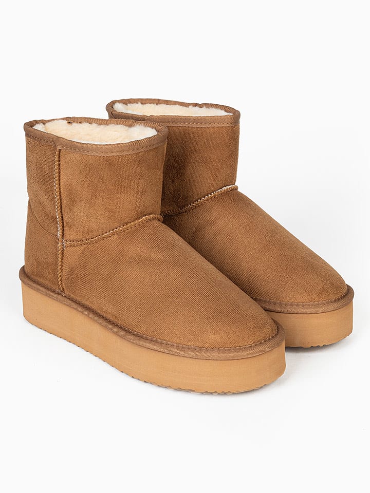 Blackfield Botki zimowe "Princesse" w kolorze jasnobrązowym rozmiar: 40