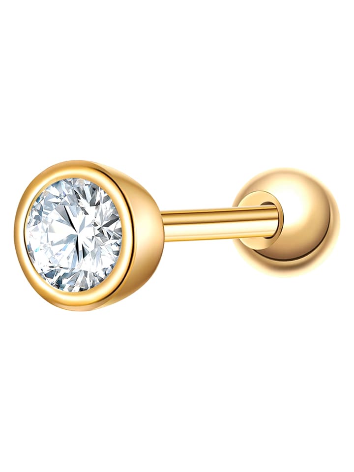 Glanzstücke München Pozłacany piercing z cyrkonią rozmiar: onesize