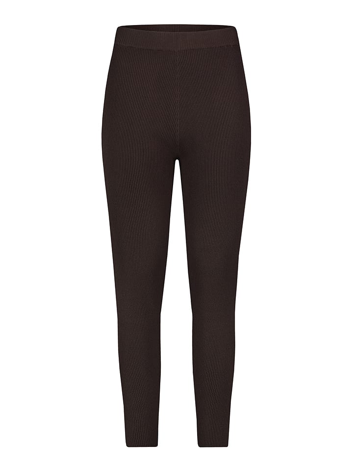 Stitch & Soul Legginsy w kolorze ciemnobrązowym rozmiar: XL