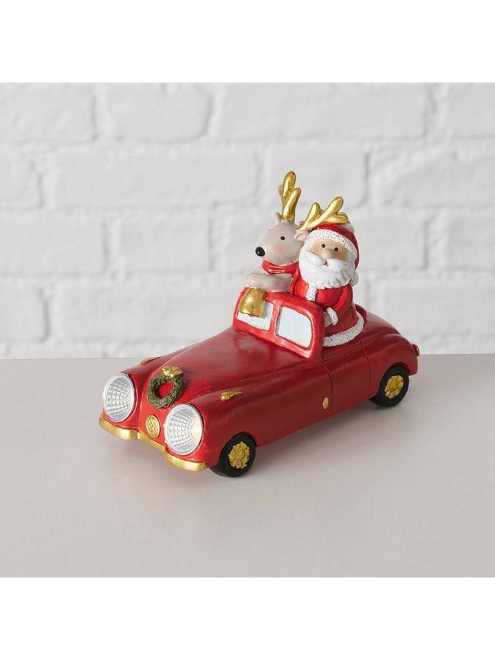 Boltze Figurka dekoracyjna LED "Martiny" w kolorze czerwonym - wys. 9,5 cm rozmiar: onesize