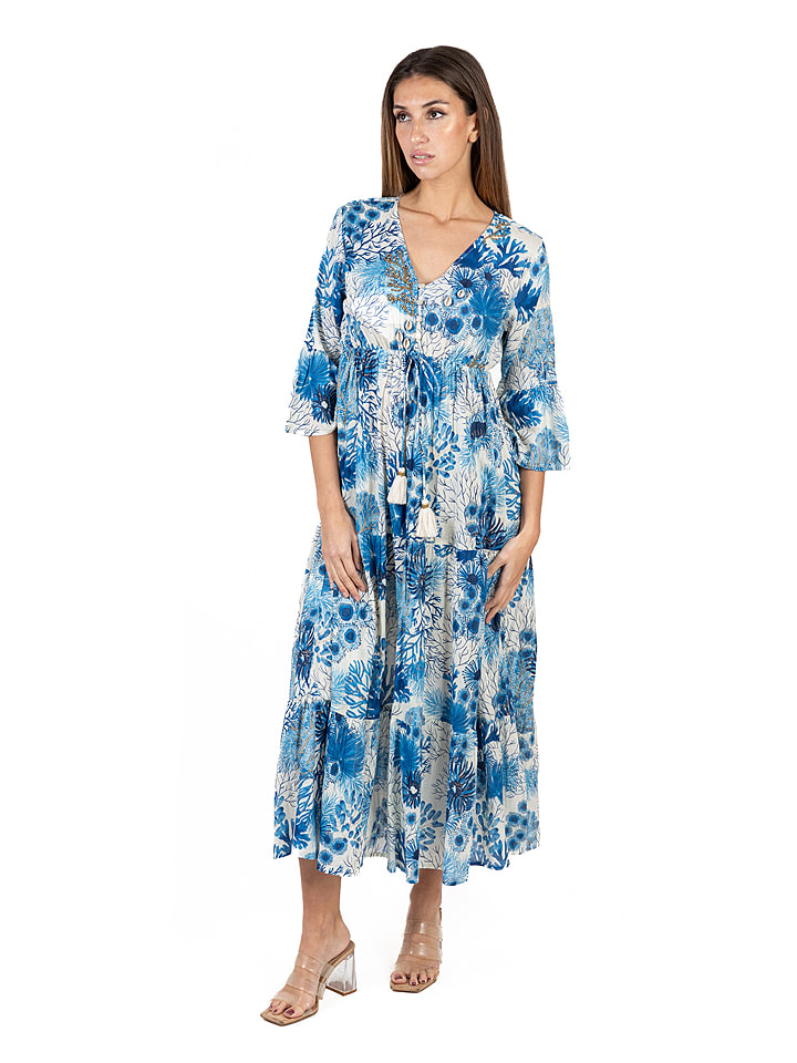 Isla Bonita by SIGRIS Sukienka w kolorze niebieskim rozmiar: XL