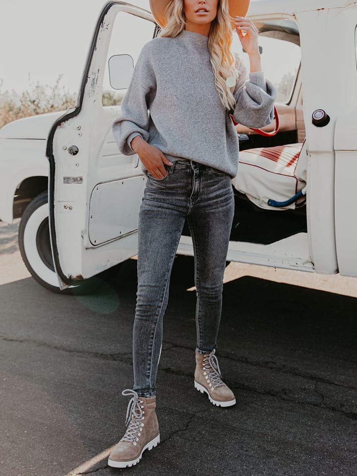 LA Angels Sweter w kolorze szarym rozmiar: M