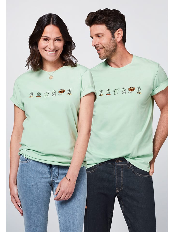 Detto Fatto Koszulka w kolorze miętowym rozmiar: M