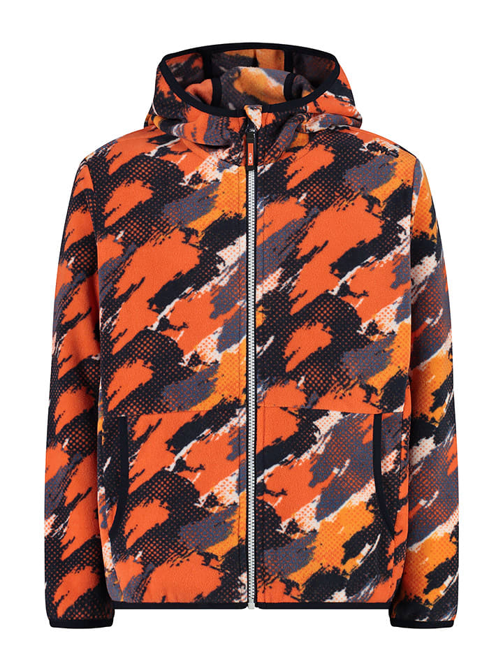 CMP Kurtka hybrydowa w kolorze pomarańczowo-jasnobrązowo-czarnym rozmiar: 152