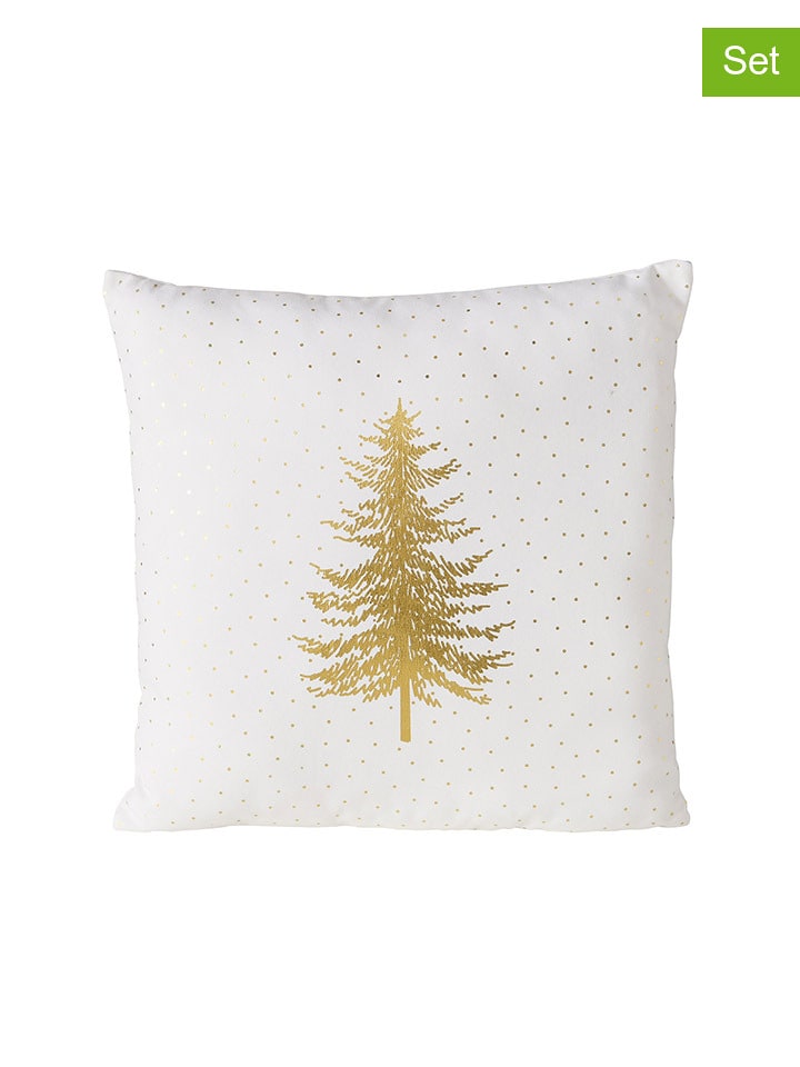 Boltze Poduszki (2 szt.) "v" w kolorze białym - 45 x 45 cm rozmiar: onesize