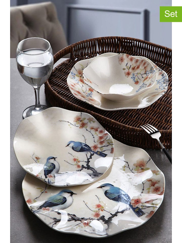 Hermia 24-częściowy zestaw w kolorze biało-niebiesko-jasnoróżowym rozmiar: onesize