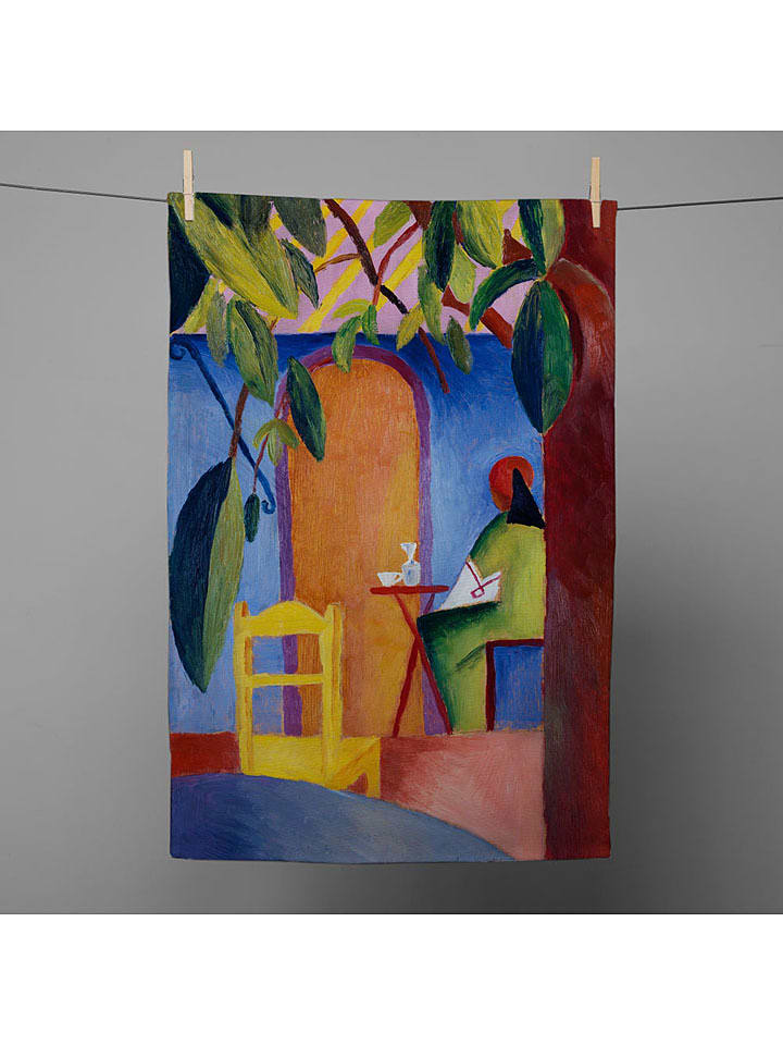 Madre Selva Ściereczka "August macke turkish" ze wzorem do naczyń - 70 x 50 cm rozmiar: onesize